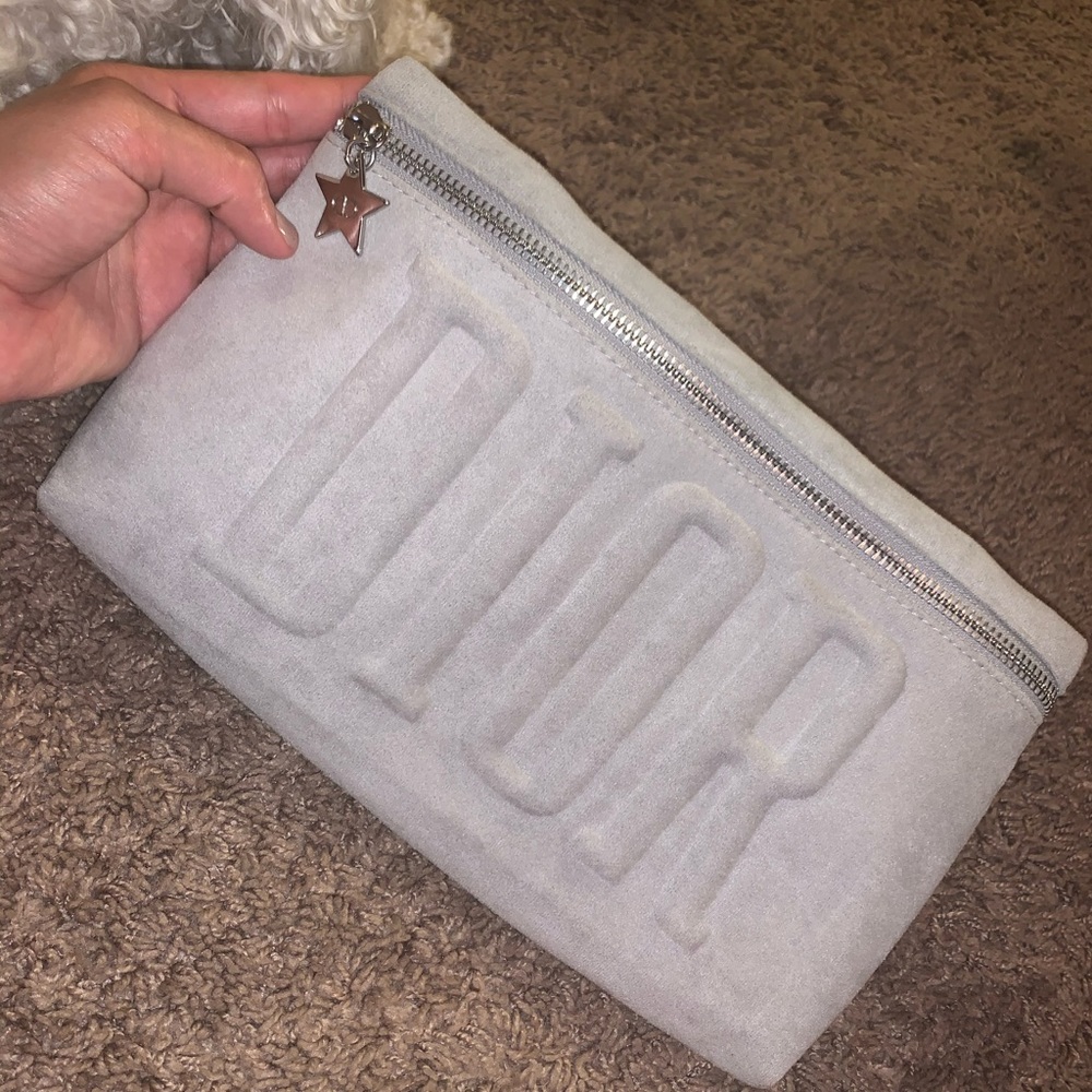 Dior  gray clutch